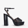Kurt Geiger London Pierra Patent Leather Platform Sandals