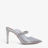 Kurt Geiger London Duke Crystal-embellished PVC Heeled Mules