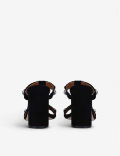 Kurt Geiger London Octavia Gemstone-embellished Suede Mules -Kurtgeiger Store R03880461 BLACKCOMB ALT03