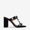Kurt Geiger London Octavia Gemstone-embellished Suede Mules