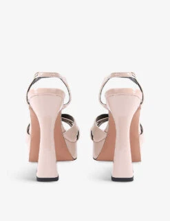 KG Kurt Geiger Simran Platform Patent Faux-leather Sandals -Kurtgeiger Store R03881760 BLUSH ALT03
