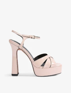 KG Kurt Geiger Simran Platform Patent Faux-leather Sandals