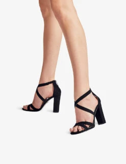 KG Kurt Geiger Vegan Faun Open-toe Woven Heels -Kurtgeiger Store R03892436 BLACK ALT05