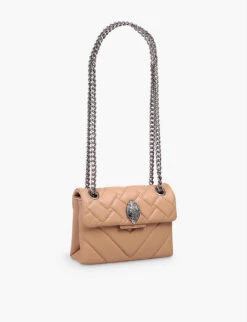 Kurt Geiger London Kensington Mini Leather Cross-body Bag 6 Kurt Geiger London Kensington Mini Leather Cross-body Bag -Kurtgeiger Store R03897374 CAMEL ALT02