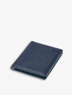 Travel Logo-embellished Leather Card Holder 9 Travel Logo-embellished Leather Card Holder -Kurtgeiger Store R03907466 NAVY ALT04