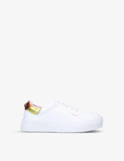 Kurt Geiger London Mini Laney Eagle Leather Platform Trainers 3-7 Years