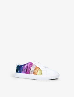 Kurt Geiger London Mini Lane Stripe Leather Trainers 7-9 6 Kurt Geiger London Mini Lane Stripe Leather Trainers 7-9 -Kurtgeiger Store R03918346 MULTOTHER ALT02