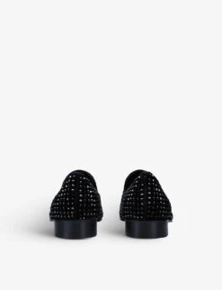 Kurt Geiger London Ace Studded Suede Loafers -Kurtgeiger Store R03923363 BLACK ALT03