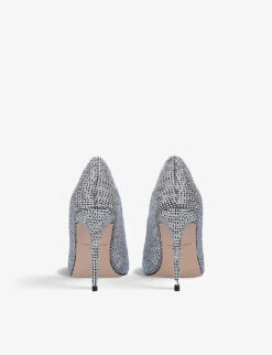 Kurt Geiger London Belgravia Sequin-embellished Woven Courts -Kurtgeiger Store R03929509 SILVER ALT03