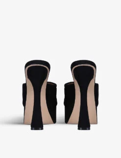 Kurt Geiger London Kensington Suede Platform Mules -Kurtgeiger Store R03929510 BLACK ALT03