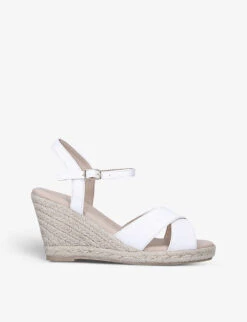 KG Kurt Geiger Purdy Espadrille Faux-leather Wedge Sandal