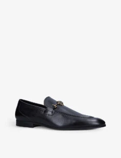Kurt Geiger London Ali Eagle Head Embellished Leather Loafers -Kurtgeiger Store R03931810 BLACK ALT02