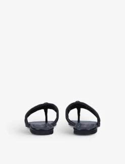 Kurt Geiger London Kensington T-bar Leather Sandals -Kurtgeiger Store R03935444 BLACK ALT03