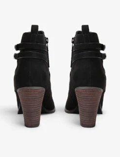 KG Kurt Geiger Spike 3 Buckle-fastening Faux-leather Ankle Boots -Kurtgeiger Store R03936180 BLACK ALT03
