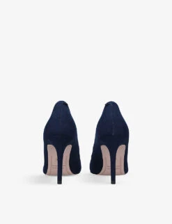 KG Kurt Geiger Alia2 Suedette Vegan Court Shoes -Kurtgeiger Store R03936358 NAVY ALT03