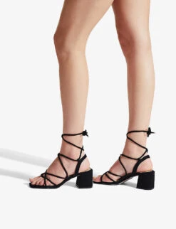 KG Kurt Geiger Roma Strappy Vegan-leather Heeled Sandals -Kurtgeiger Store R03939024 BLACK ALT04