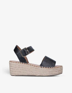 KG Kurt Geiger Pia Open-toe Faux-leather Wedge Sandals