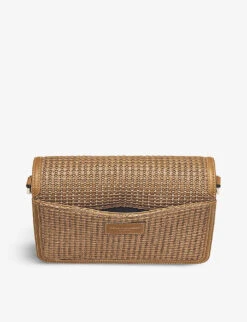 The Resort Raffia Shoulder Bag -Kurtgeiger Store R03943133 BROWN ALT03