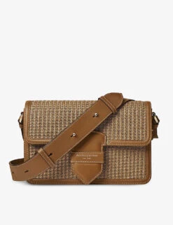 The Resort Raffia Shoulder Bag -Kurtgeiger Store R03943133 BROWN ALT06