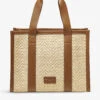 Henley Small Chevron Raffia Tote Bag