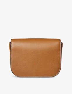 Ella Logo-print Grained-leather Cross-body Bag -Kurtgeiger Store R03943135 TAN ALT02