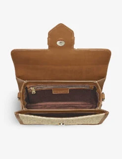 Resort Chevron Raffia Shoulder Bag -Kurtgeiger Store R03943197 BEIGE ALT03