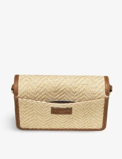 Resort Chevron Raffia Shoulder Bag -Kurtgeiger Store R03943197 BEIGE ALT05