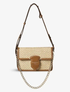 Resort Chevron Raffia Shoulder Bag -Kurtgeiger Store R03943197 BEIGE ALT06