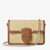 Resort Chevron Raffia Shoulder Bag