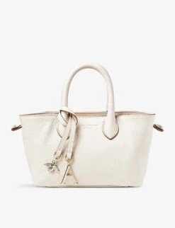 Paris Mini Grained-leather Top-handle Bag -Kurtgeiger Store R03943257 IVORY ALT02