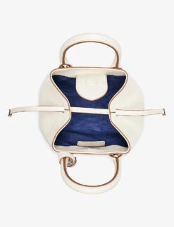 Paris Mini Grained-leather Top-handle Bag -Kurtgeiger Store R03943257 IVORY ALT04