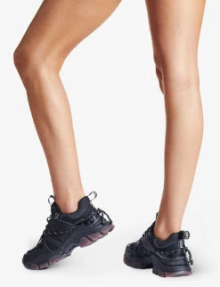 KG Kurt Geiger Limitless Chunky-soled Vegan-leather And Mesh Trainers -Kurtgeiger Store R03943529 BLACK ALT04