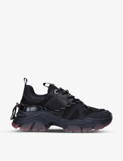 KG Kurt Geiger Limitless Chunky-soled Vegan-leather And Mesh Trainers