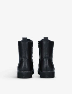 Kurt Geiger London Mini Bax Chain-detail Leather Boots 7-9 Years -Kurtgeiger Store R03945254 BLACK ALT03