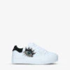 Kurt Geiger London Mini Laney Eye-embellished Leather Trainers 7-9 Years