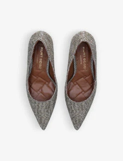 Kurt Geiger London Belgravia Crystal-embellished Woven Courts -Kurtgeiger Store R03949749 BEIGE ALT01