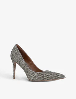 Kurt Geiger London Belgravia Crystal-embellished Woven Courts -Kurtgeiger Store R03949749 BEIGE ALT02