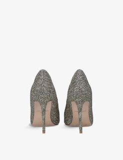 Kurt Geiger London Belgravia Crystal-embellished Woven Courts -Kurtgeiger Store R03949749 BEIGE ALT03