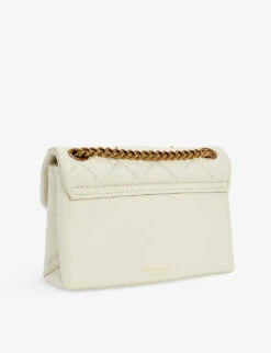Kurt Geiger London Mini Kensington Embellished Eye Leather Shoulder Bag -Kurtgeiger Store R03953457 BONE ALT02