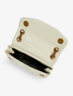 Kurt Geiger London Mini Kensington Embellished Eye Leather Shoulder Bag -Kurtgeiger Store R03953457 BONE ALT03