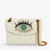 Kurt Geiger London Mini Kensington Embellished Eye Leather Shoulder Bag