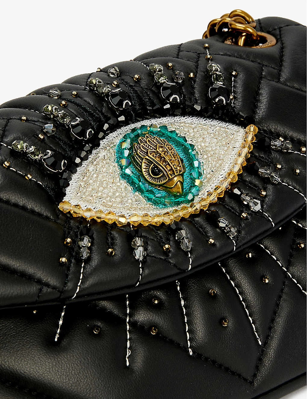 Kurt Geiger London Mini Kensington Embellished Eye Leather Shoulder Bag 2 Kurt Geiger London Mini Kensington Embellished Eye Leather Shoulder Bag - Image 2