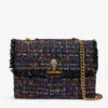 Kurt Geiger London Kensington Frayed-edge Tweed Cross-body Bag
