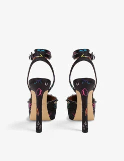 Kurt Geiger London Octavia Satin Platform Heels -Kurtgeiger Store R03964289 BLKOTHER ALT03