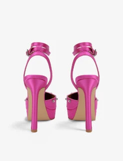 Kurt Geiger London Octavia Satin Platform Heels -Kurtgeiger Store R03964290 FUCHSIA ALT03