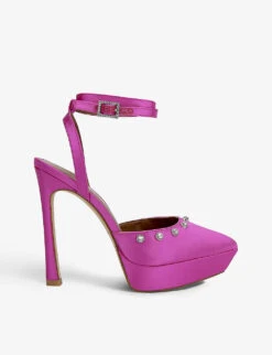 Kurt Geiger London Octavia Satin Platform Heels