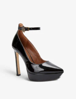 Kurt Geiger London Shoreditch Patent-leather Court Heels -Kurtgeiger Store R03964291 BLACK ALT02
