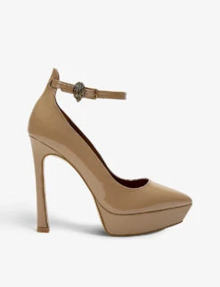 Kurt Geiger London Shoreditch Patent-leather Platform Court Heels