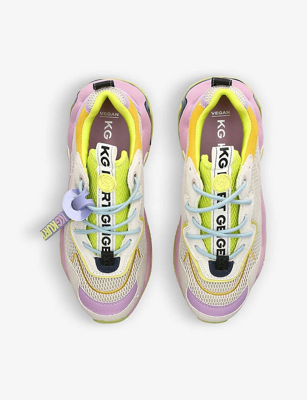 KG Kurt Geiger Lulu Swirl Lace-up Woven Trainers 2 KG Kurt Geiger Lulu Swirl Lace-up Woven Trainers - Image 2