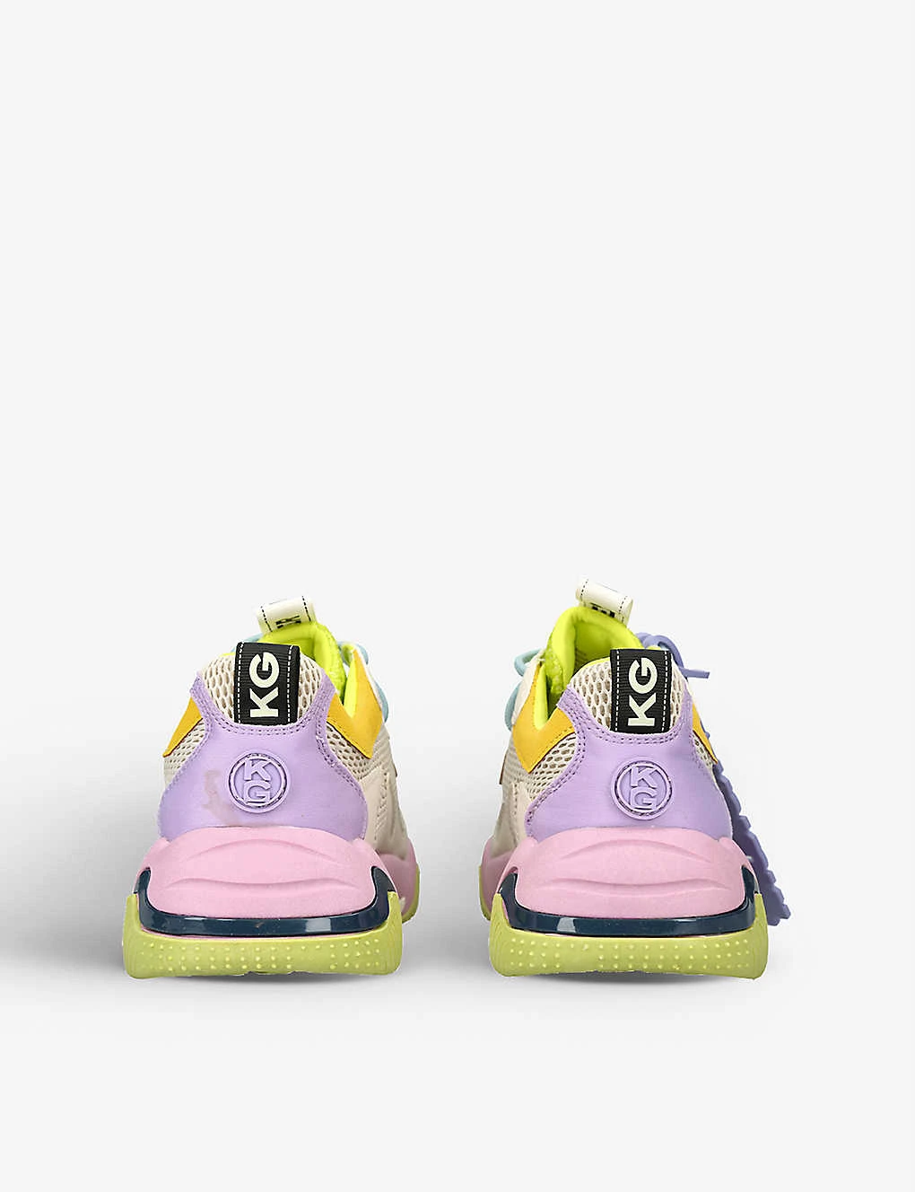 KG Kurt Geiger Lulu Swirl Lace-up Woven Trainers 4 KG Kurt Geiger Lulu Swirl Lace-up Woven Trainers - Image 4